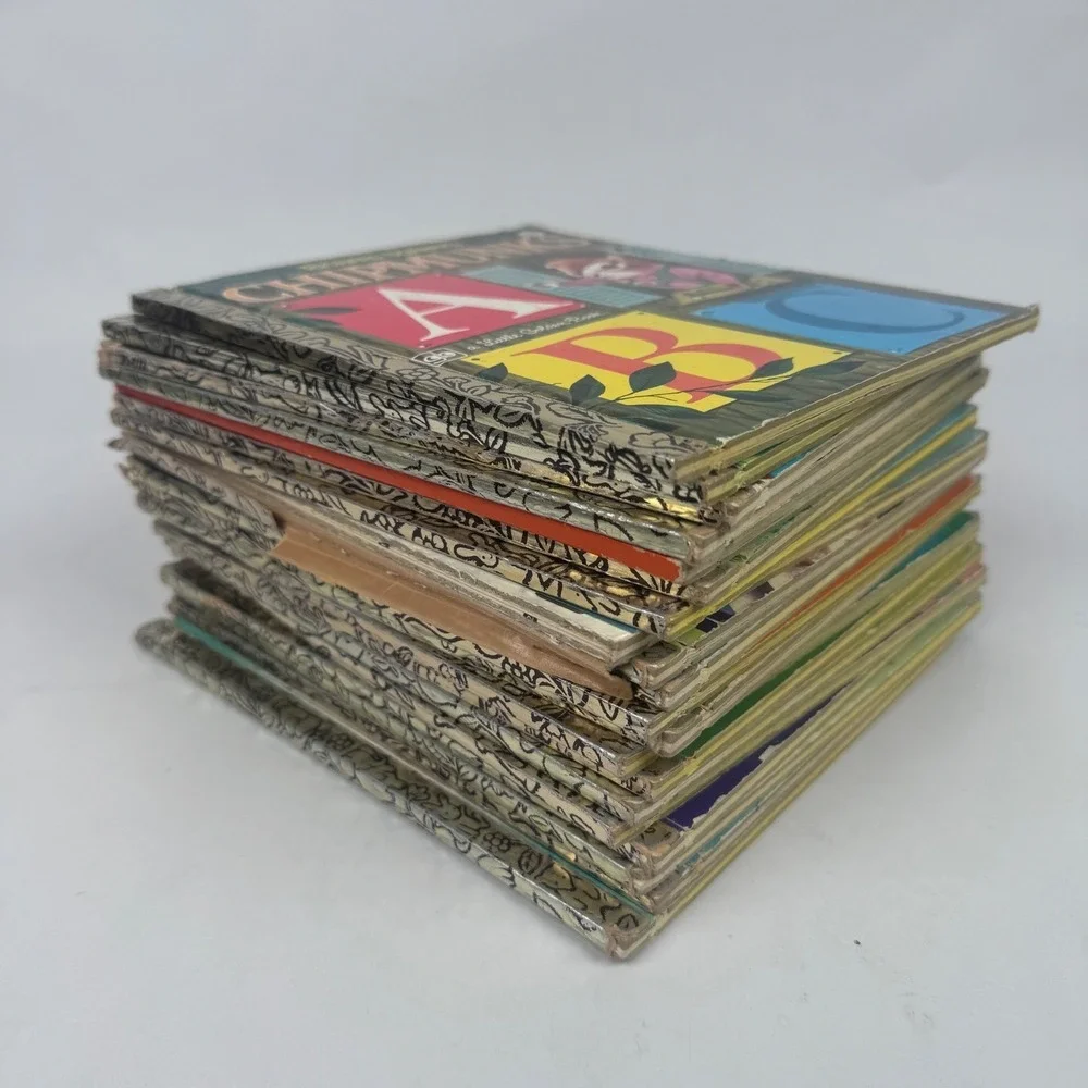 Vintage Little Golden Book Lot of 20 Mother Goose Three little Kittens 60s-70s